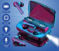 M19 Tws Wireless Bluetooth 5.3 Earbuds Stereo Touch Control With Flash Light In Case Phone Charging. 