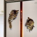 3D cute cat wall ticker Toliet decorative creative animal ticker. 