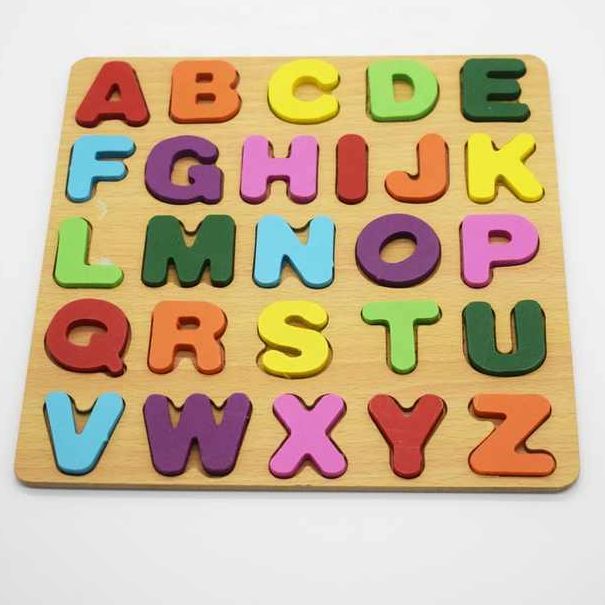 Tapple Educational Montessori Wooden ABC Jigsaw Puzzle Board – Fun 3D ...