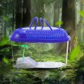 Durable Practical Plastic with Handle Household Turtle Habitat Spider Jar Reptile Container Turtle. 