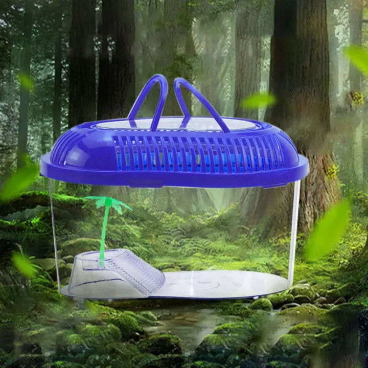 Durable%20Practical%20Plastic%20with%20Handle%20Household%20Turtle%20Habitat%20Spider%20Jar%20Reptile%20Container%20Turtle%20-%20Image%204