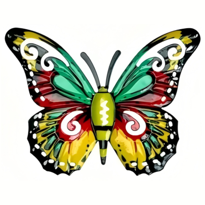 Metal%20Butterfly%20Sculptures%20Butterfly%20Wall%20Art%20Decorations%20for%20Garden,%20Yard%20Decor%20-%20Image%202