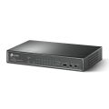 POE Switch TP-Link 9 Port 10/100Mbps Desktop Switch With 8-Port PoE+ TL-SF1009P Black. 