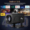 HY320 Mini Andorid Portable Projector with Gaming Console 2 in 1 Gaming Projector 1080P Smart Projector FHD 4K Supported with WiFi 6, Home Theater Outdoor Video Projector. 