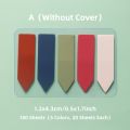Sweet Journal 100 Sheets Transparent Morandi Solid color PET Sticky Notes Memo Pad Lable Sticker Bookmarks Notepad Sticky Index. 