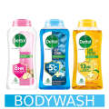 Dettol Body Wash and Shower Gel for Women and Men, With Honey & Shea Butter Fragrance, Skincare - 250ml each | Soap -Free Bodywash | 8h Moisturization. 