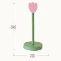 Linman Ornaments Wooden Flower Roll Paper Rack Rolls Storage TissSpecial ue Stand Space Saving Home Decor Tulip Towel Holder Toilet. 