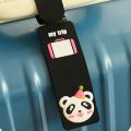 Travel Kawaii Backpack Handbag Tag Label Identifiers Silicone Luggage Tag with Strap Name ID Tags Baggage Suitcase. 