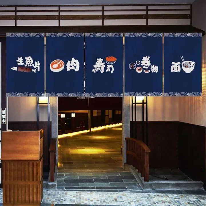 Japanese%20Cuisine%20Sushi%20Shop%20Short%20Curtain%20Restaurant%20Decor%20Noren%20Kitchen%20Banner%20Pennant%20Izakaya%20Bistro%20Bar%20Ramen%20Half%20Curtains%20-%20Image%203