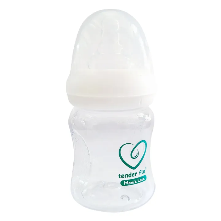 Tender%20Flo%20150mL%20Ultra%20Clear%20Wide%20Neck%20Baby%20Feeding%20Bottle%20%7C%201%20Bottle%20%7C%20Tritan%20Material%20Made%20in%20USA%20-%20Image%202