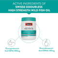 Swisse Australia Fish Oil Omega 3 1000mg 200 Soft Capsules with 180mg EPA and 120mg DHA. 