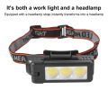 Portable Flashlight 6-Modes Dimming Handheld Worklight Rechargeable Waterproof Design Portable Gym Lamp Foldable Portable 180-Degree Rotation COB LED Work Light Construction. 