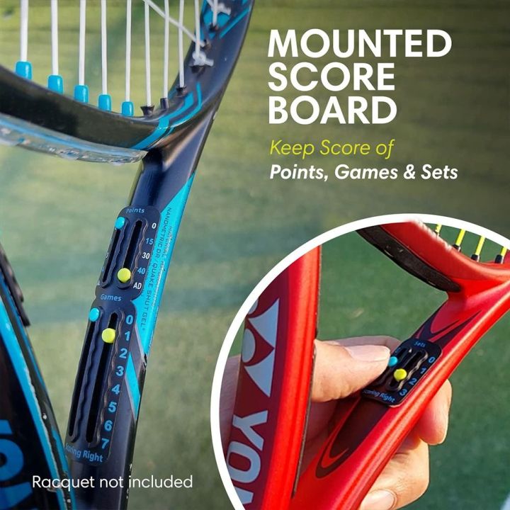 Tennis Point Counter Racket Adhesive Easily Mounted Portable Tennis Racket Marke Small Score Board ...