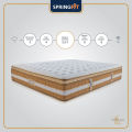 Springfit Club Class Natura 5 Layered Eurotop Model Orthopedic Spine Support Double Pocket Springs Latex Foam Luxury Bed Mattress 8 Inch(LxWxH): 78x72x8inches (198x182x20cm). 