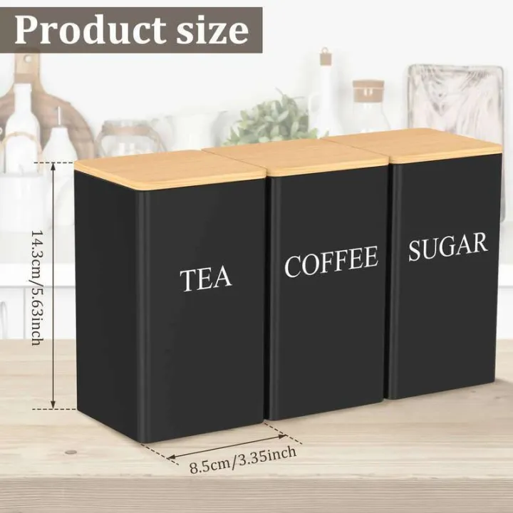 Canister%20Set%20Coffee%20Sugar%20and%20Tea%20Storage%20Container%20Metal%20with%20Bamboo%20Lid%20Square%20Black%20Snack%20Jars%20Kitchen%201000%20ML%20-%20Image%207