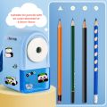 Cartoon Pencil Automatically Enters Pencil Sharpener Anti Sticking Lead Hand-cranked Mechanical Pencil Sharpener Hand-cranked Sharpener Students. 