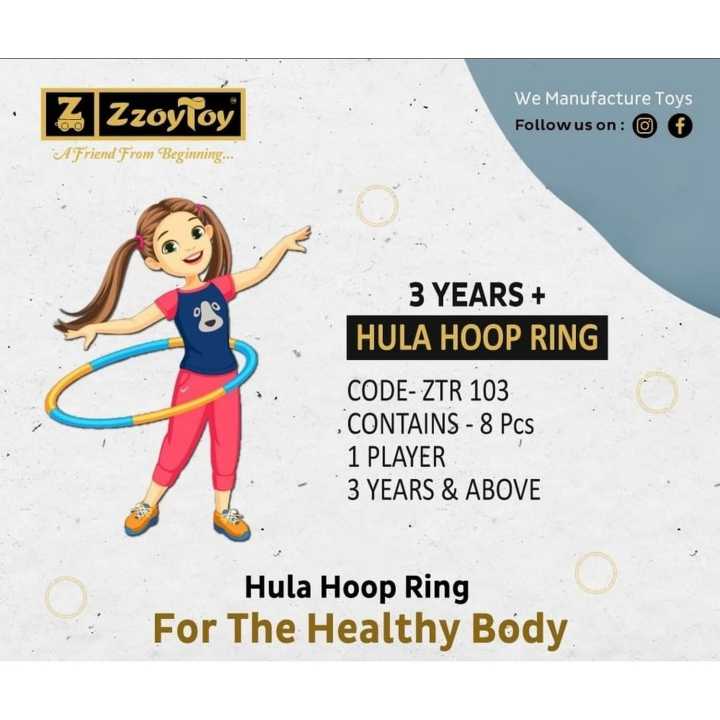 Hula Hoop-Hoopa Hula Exercise Ring for Fitness and Playing for Kids (Multi Color)