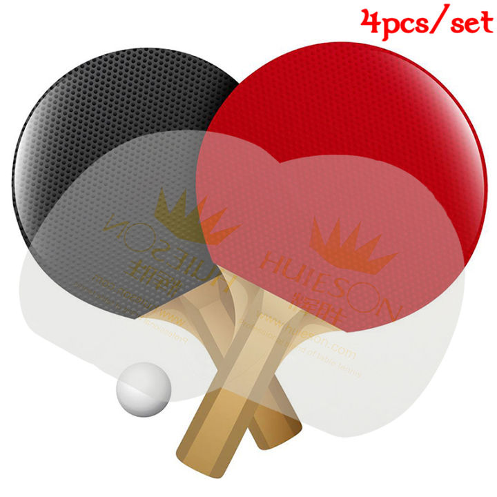 4pcs Ping Pong Racket Covers Second Transparent Table Tennis Rubber Protection Film For Ping Pong Racket Care Accessories Junna