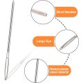 Darning Needle Big Eye Sewing Needle in Transparent Tube, Darning Needle for Wool, Crochet and Yarn Knitting. 