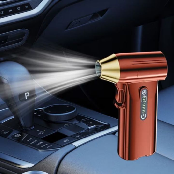 High-Power 130000RPM Violent Turbo Fan Type-C Charging 4000mAh Battery Brushless Motor Blower Wireless Design Handheld Device Turbofan Air Blower Outdoor Use
