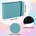 Nullmul 2 Pack Small Photo Albums, 6x4 Slip in Photo Albums 200 Photos Mini Flip Photo Book Album Portable Cover Memory Blue. 