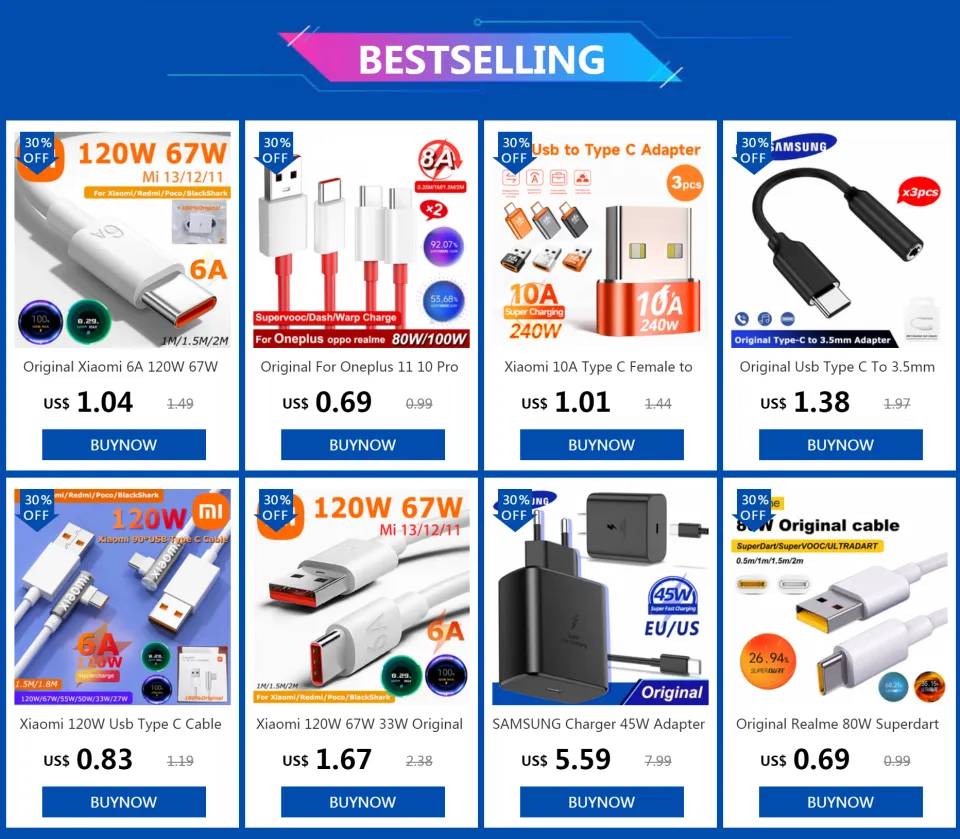 Cable Charge Rapide USB-C 1m Pour Xiaomi 13 / 12 / Redmi Note 12 / Redmi Note 11 / Poco M4 PRO / Poco X5 / Mi 11 Lite / Pad 6 Phonillico