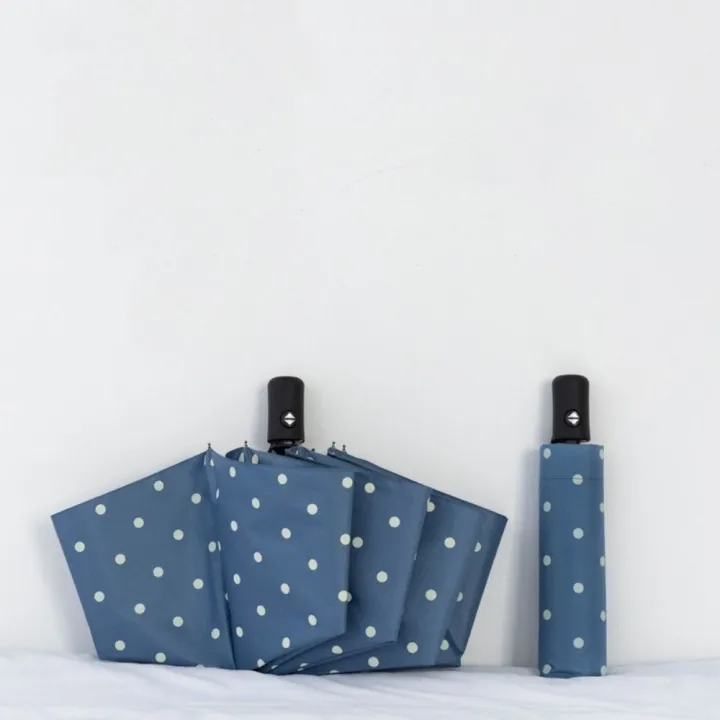 Portable%20Automatic/Manual%20Polka%20Dot%20Umbrella%20Black%20Coated%20UV%20Protection%20Dual%20Use%20Umbrella%20Folding%20Lightweight%20Rain%20Umbrella%20Summer%20-%20Image%207