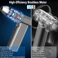 (GGBR) Electric Compressed Air Duster for PC and Keyboard, 130000RPM Handheld Car Vacuum Cleaner Cordless for Home, Outdoor. 