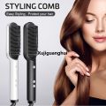 Xujiguanghui Hair Straightener Brush For Girls Anti Scald Straightening Brush 39 Second Quick Heat 5 Heat Levels Auto Shut Off For Home Travel Salon Hair Straightner. 