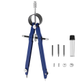 Professional Compass, Compass Geometry Set with Lock, Math and Precision Compass, Metal and Durable for Solid and Plane Precision Tool, Fit for Drafting, Drawing, Measuring(blue). 