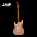 Jet Guitars JS 400 PK R HSS Roasted Maple Shell Pink w/ Gigbag. 