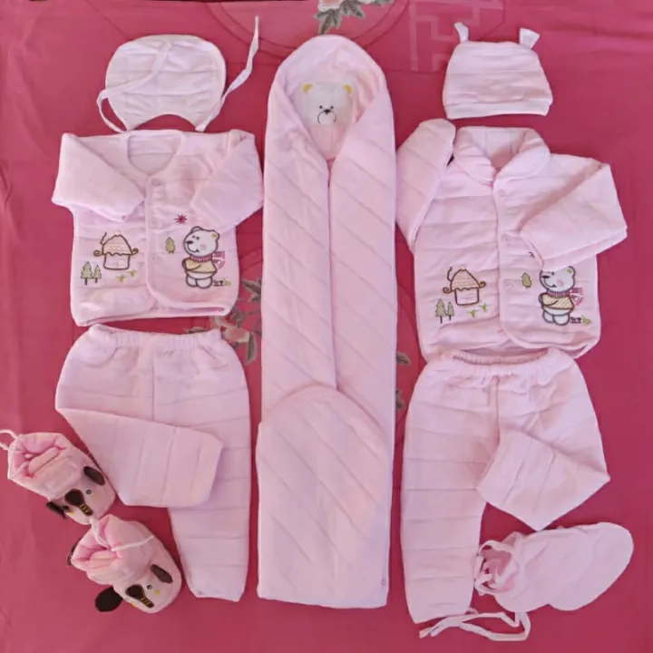 8%20Pcs%20Newborn%20%20Baby%20Cotton%20Clothing%20Set%20With%20Warm%20Boot%20(0-6months)%20-%20Image%203