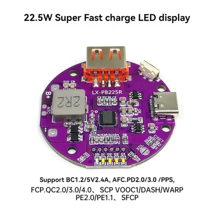 Power%20Bank%20Charger%20Board%205A%20Mini%20Circuit%20Board%20DIY%20Motherboard%20Kit%20with%20Light%20Display%20-%20Image%207