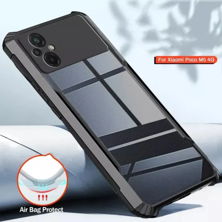 Case%20for%20Poco%20M5%204G-%20Transparent%20Polycarbonate%20Soft%20Bumper%20Mobile%20Back%20Cover%20-%20Image%204