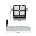 1Set Roller Brush Main Brush HEPA Filter for Floor One Pro/Floor One 2.0 PRO LED Replacement Accessories. 