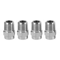 4 Pcs Pressure Washer Surface Cleaner Nozzle Replacement Thread Type Spray Nozzle to Water Broom and Undercarriage Cleaner,40 Degree 2.5 Orifice Spray Ti. 