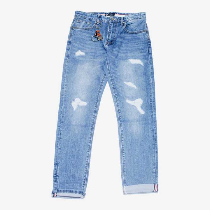 Light Blue Grunch Pant For Men