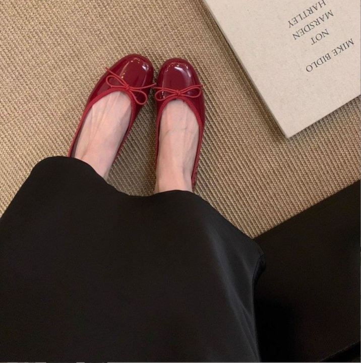 Pebbles%20Nepal%20Glossy%20Red%20Ballet%20Flats%20for%20Women%20%E2%80%93%20Patent%20Leather%20Look%20Ballerina%20Shoes%20%7C%20Stylish%20Slip-On%20Formal%20&%20Casual%20Wear%20-%20Image%203