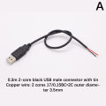 0.3m/1m/2m Power Supply Cable 2 Pin USB 2.0 A Female Male 4 Pin Wire Jack Charging Cord Extension Connector 5V Line. 