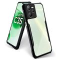 For Realme C35 Back Case - Clear PC Back Hybrid Transparent Phone Cover. 
