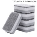 10pcs Home Kitchen Dishwashing Sponge Cleaning Pad Sponge Cloth Scouring Pad MENGYU. 