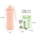 Cross-border New Silicone Water Bottle Outdoor Portable Silicone Water Jug Cup High Temperature Resistant Sports Water Bottle Factory In Stock. 