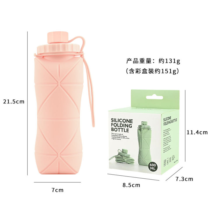 Cross-border%20New%20Silicone%20Water%20Bottle%20Outdoor%20Portable%20Silicone%20Water%20Jug%20Cup%20High%20Temperature%20Resistant%20Sports%20Water%20Bottle%20Factory%20In%20Stock%20-%20Image%204