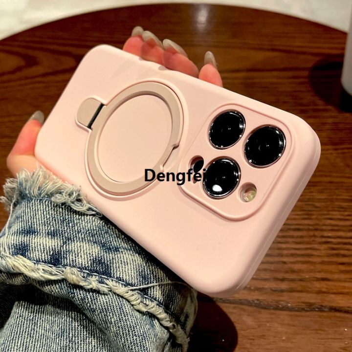 NEW%20Dengfei%20Original%20Luxury%20Liquid%20Silicone%20Rubber%20Case%20For%20iPhone%2016%2015%2014%2013%2012%20Pro%20Max%20Plus%2016Pro%2015Pro%2014Pro%2013Pro%20For%20Magsafe%20Charge%20Stand%20Cover%20-%20Image%204