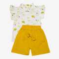 Summer Shirt And Half Pant Set For Baby Girl. 