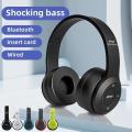 Original Stereo P47 Wireless Headphones Bluetooth 5.0 Earphones Foldable Bass Helmet Support SD Card For All Phone PC With Mic Headsets. 