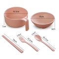 Set box, instant noodles, bowl room tools, cutlery set, portable wheat straw, student dormitory, insulated kitchen, chopsticks, spoons, forks, meals. 