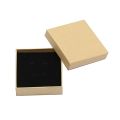 EITGZWAS 48 Pieces of Kraft Cardboard Jewelry Box, 9 x 9 x 3cm. 