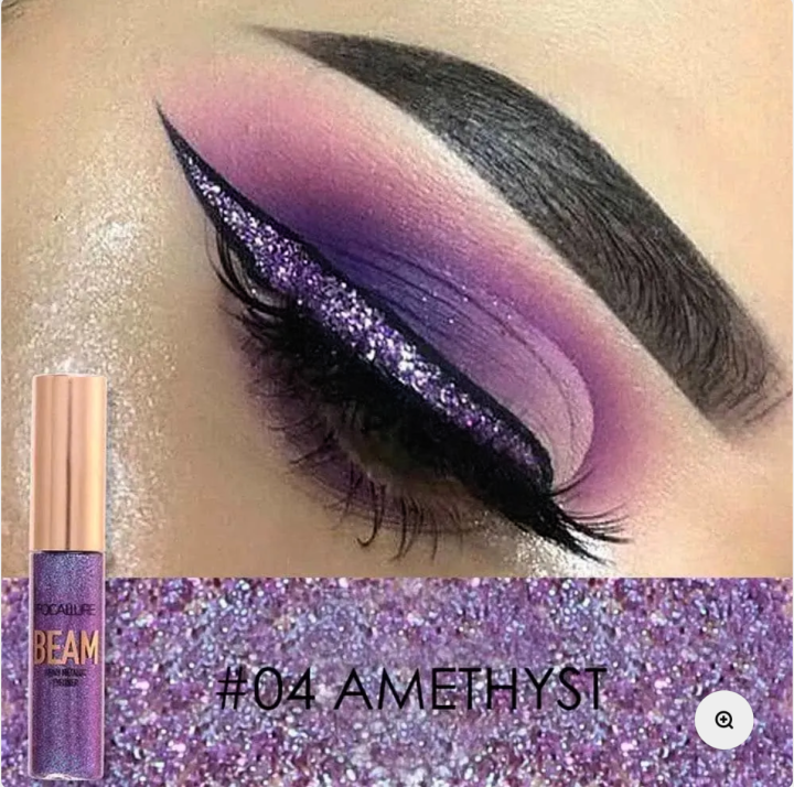 Focallure FA46 Glitter liquid eyeliner by Celestia Skin (Amethyst SHADE)