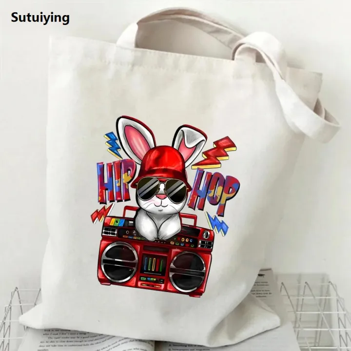 Sutuiying%20Hip%20Hop%20Radio%20Bunny%20Tote%20Bag%20Women%20Men%20Harajuku%20Fashion%20Rabbit%20Shopper%20Hot%20Selling%20Eco%20Canvas%20Shopping%20Bag%20Cartoon%20Punk%20Bunny%20Teen%20Handbags%20-%20Image%202